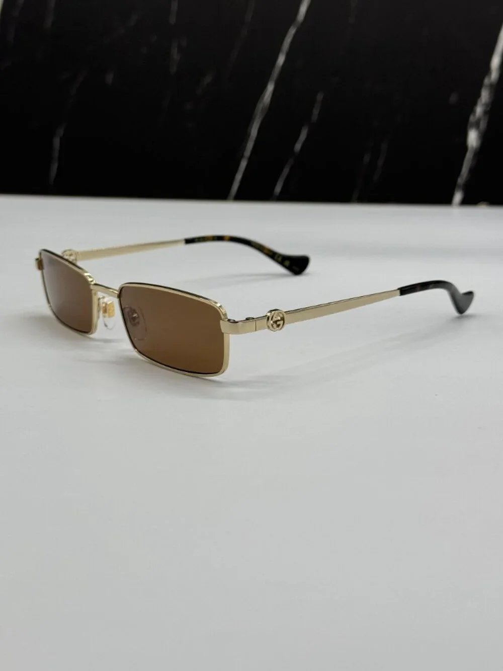NEW GUCCI GG1600S 002 GOLD WOMEN SUNGLASSES WITH CHAIN